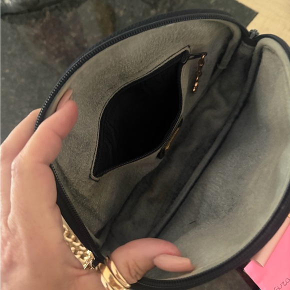 💯Gucci Blue and Beige Crossbody Bag with Gold Accents Rare - Picture 11 of 12